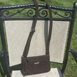 Vera Bradley Adjustable Crossbody Purse (Brown)